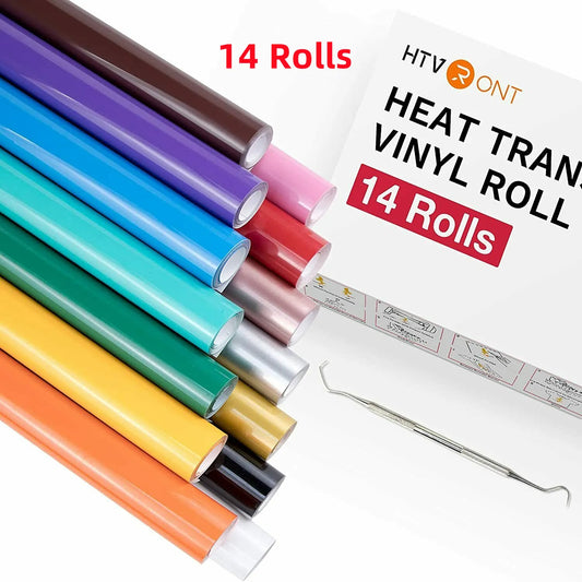 HTVRONT Heat Transfer Vinyl Iron On For T Shirts Bundle