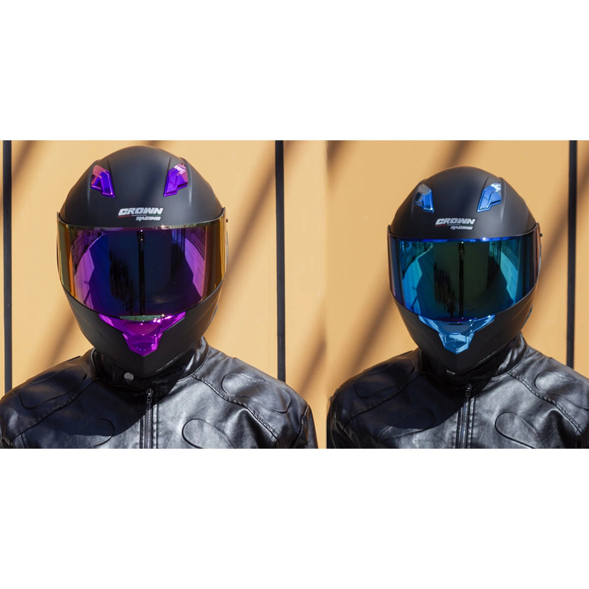 Crown Racing F700 Full Face Motorcycle Helmet With DOT Certification