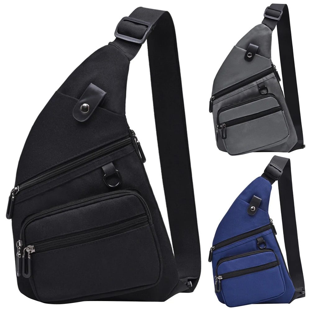 Alloyseed Anti Theft Fanny Pack Waterproof Chest Bag Adjustable Strap