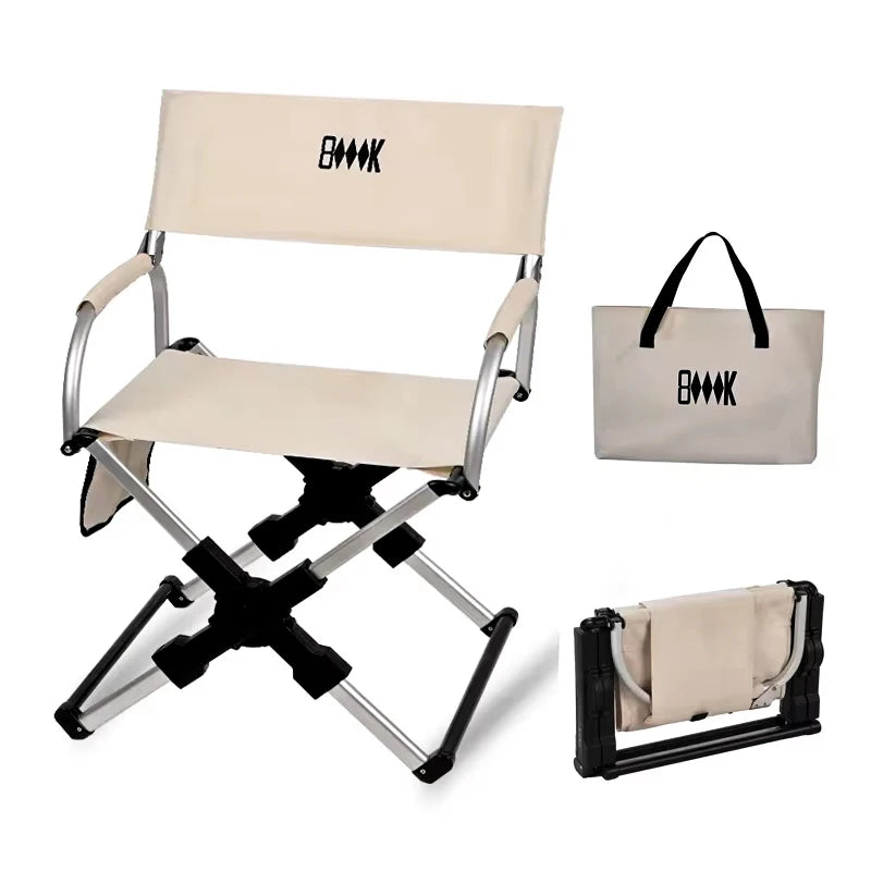 BRS Aluminum Folding Director Chair For Camping And Travel