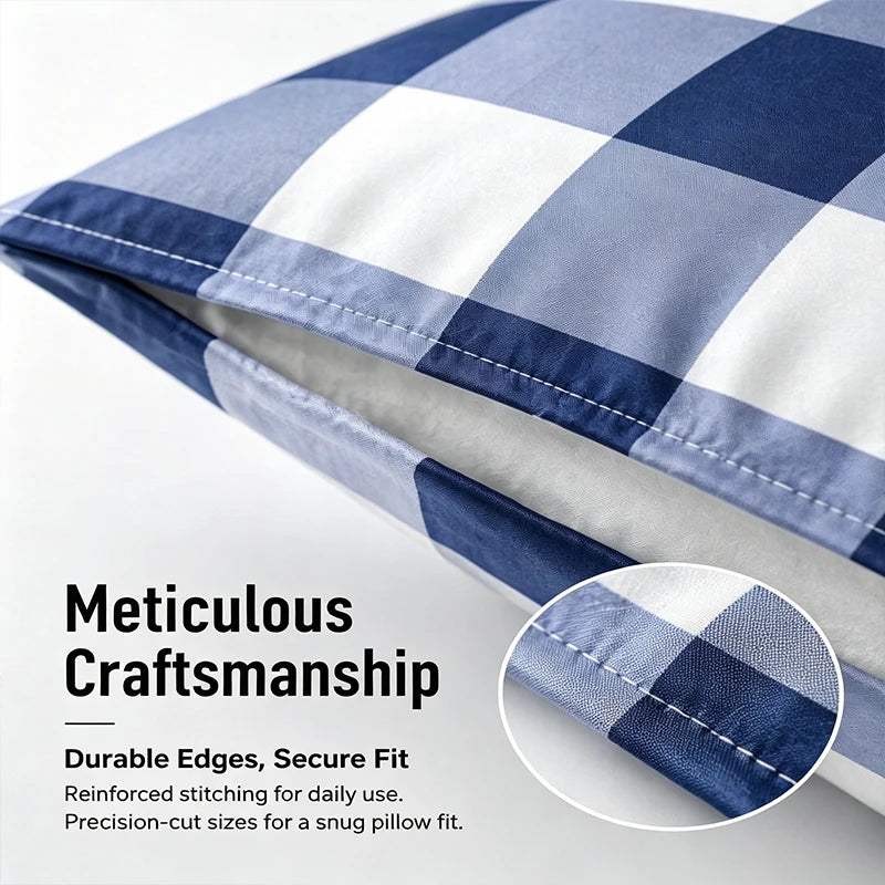 Easyum 4 Piece Printed Polyester Pillow Protector Set