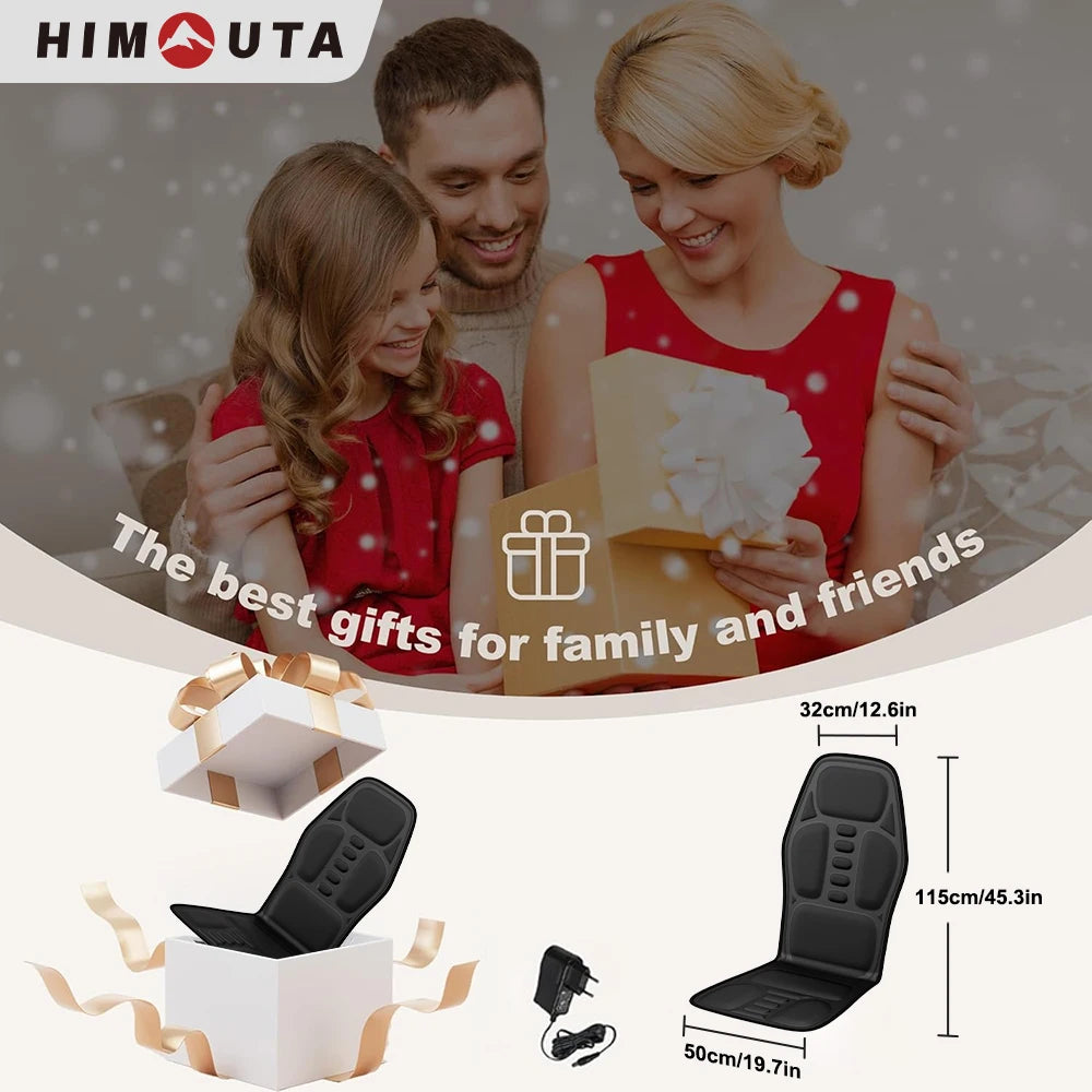 Himouta Heated Back Massager And Lumbar Chair Cushion Relaxation
