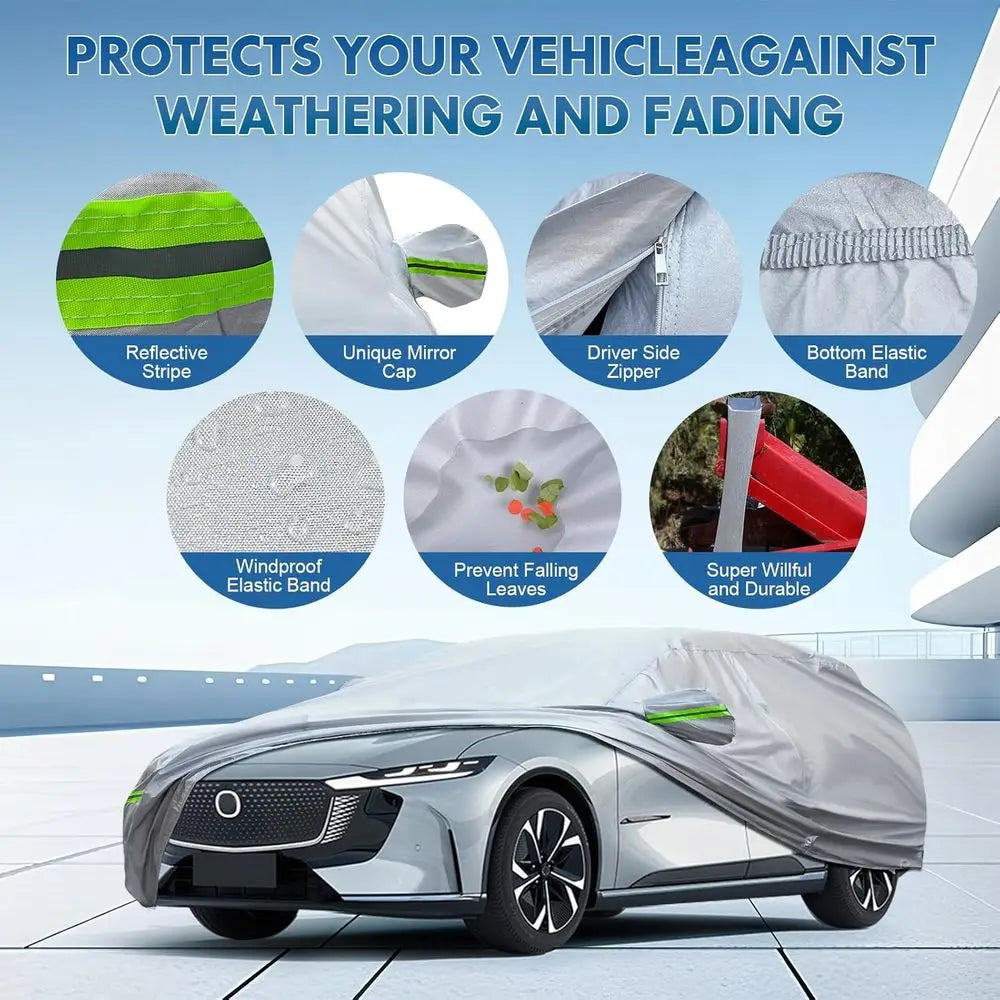 All Weather Six Layer Waterproof Car Cover With UV Protection