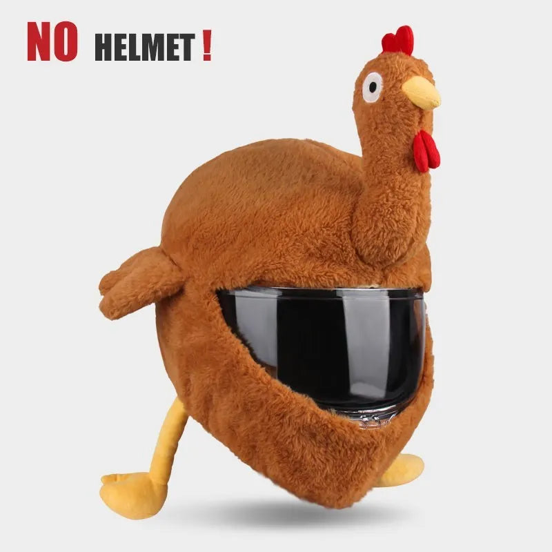 UchOOSE Cartoon Plush Motorcycle Helmet Cover With Flexible Ears