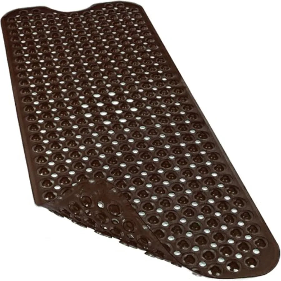 Non Slip Bathtub Shower Mat With Suction Cups Drain Holes
