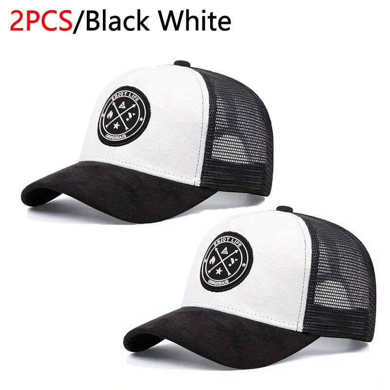Breathable Mesh Snapback Baseball Cap For Daily Wear