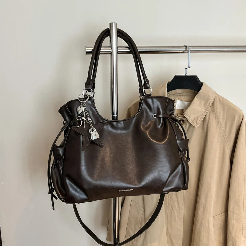 Fashionable Retro Nylon Tote Bag With Zipper Pocket For Women