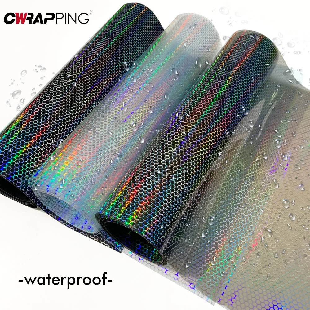Cwrapping Honeycomb Car Headlight And Taillight Tint Film