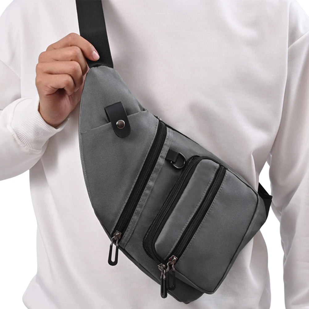 Alloyseed Anti Theft Fanny Pack Waterproof Chest Bag Adjustable Strap