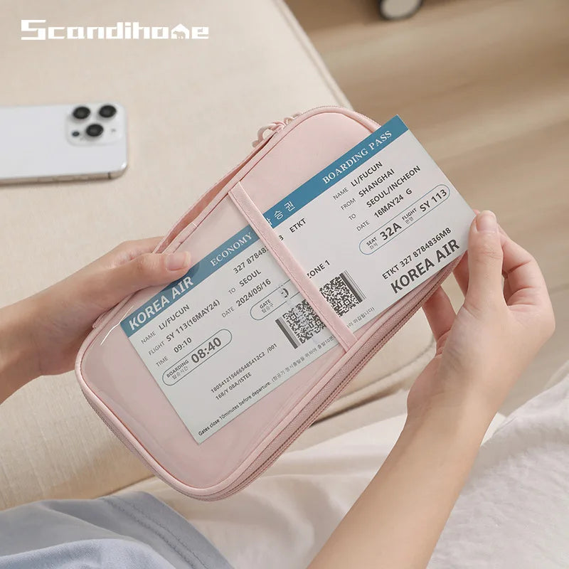 Scandihome Rfid Blocking Nylon Travel Passport Organizer