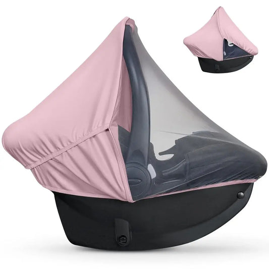 Lightweight Baby Car Seat Cover With Sun Shade And Mosquito Net