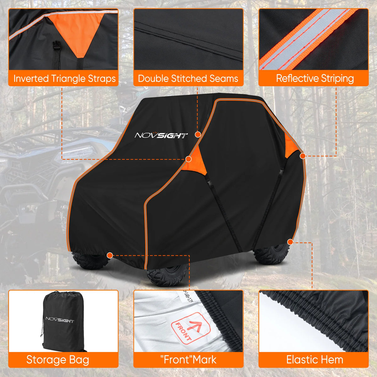 Heavy Duty Universal Waterproof ATV Cover With All Weather Protection