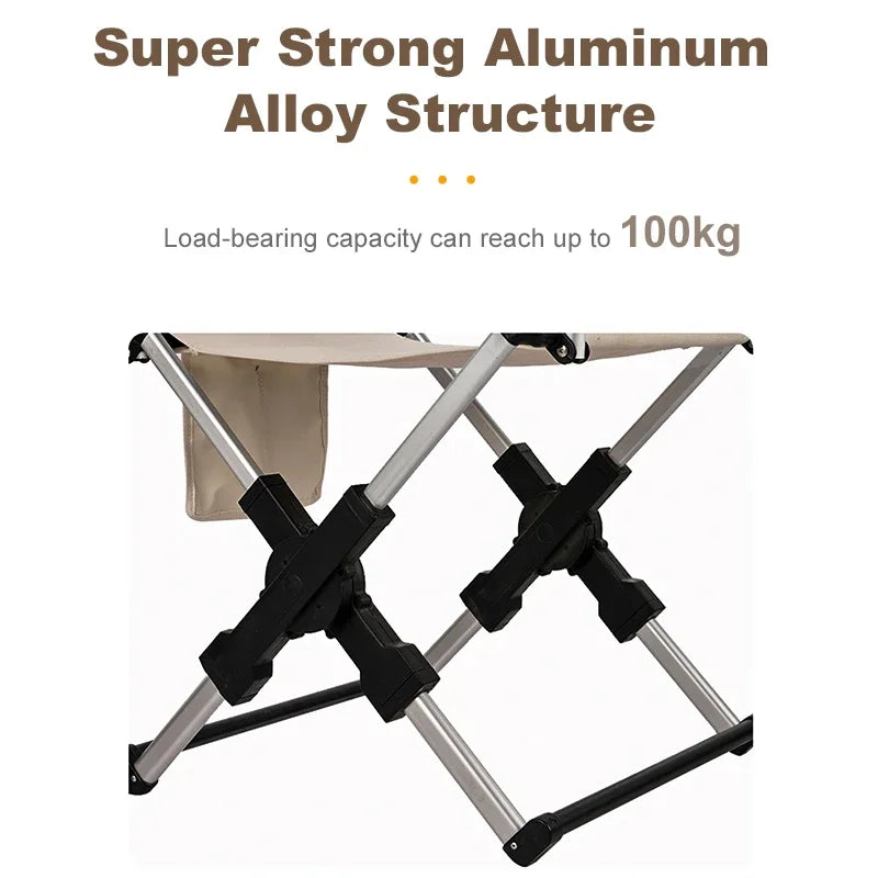 BRS Aluminum Folding Director Chair For Camping And Travel