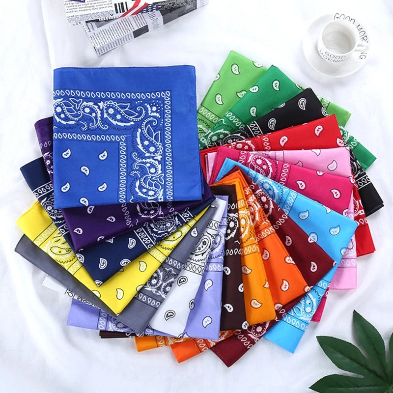 Premium Polyester Square Bandana Head Scarf Unisex