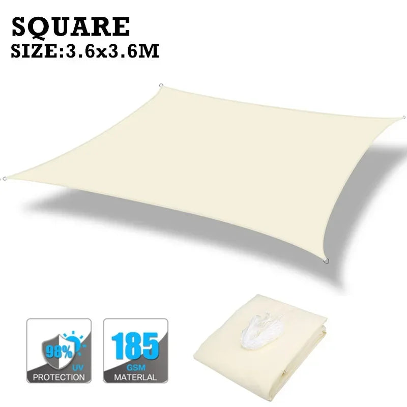Waterproof Outdoor Sun Shade Sail Canopy For Patio Garden