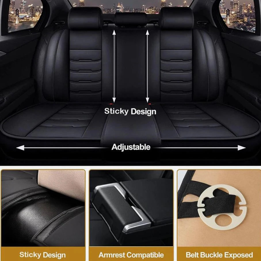 Premium Faux Leather Car Seat Covers Full Set For Toyota Models