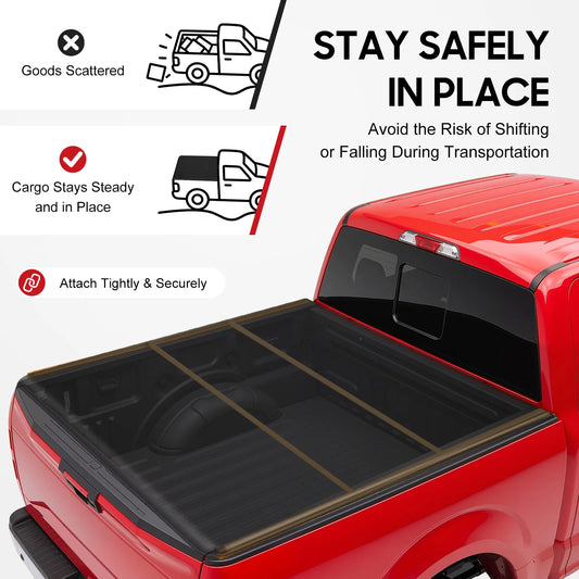 Bymaocar Soft Roll Up Truck Bed Heavy Duty Tonneau Cover