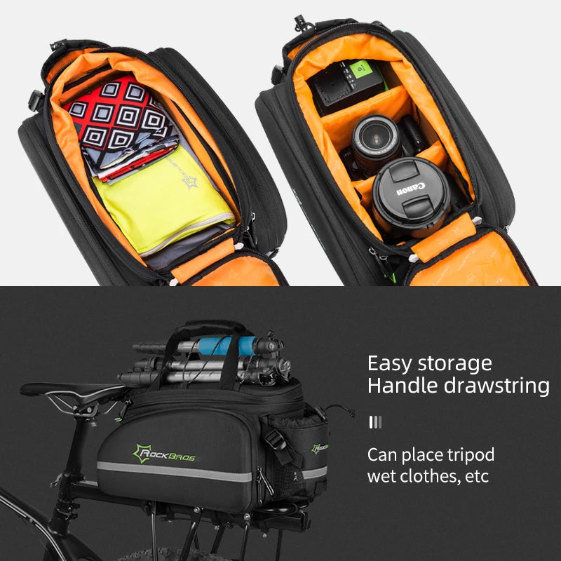 Rockbros Waterproof Bicycle Carrier Bag Rainproof Rear Rack Pannier