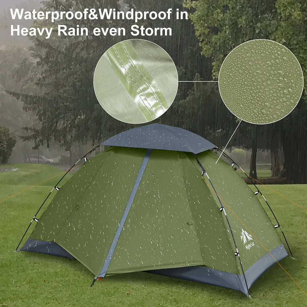 Night Cat Compact Weatherproof Lightweight Backpacking Tent