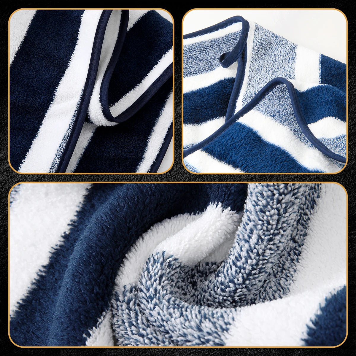 Soft Microfiber Bathroom Towel Set With High Water Absorbency