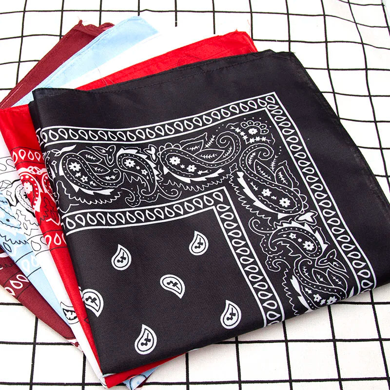 Premium Polyester Square Bandana Head Scarf Unisex