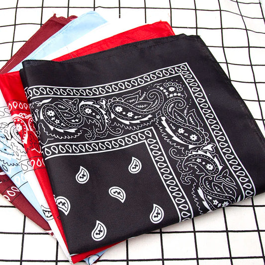Premium Polyester Square Bandana Head Scarf Unisex