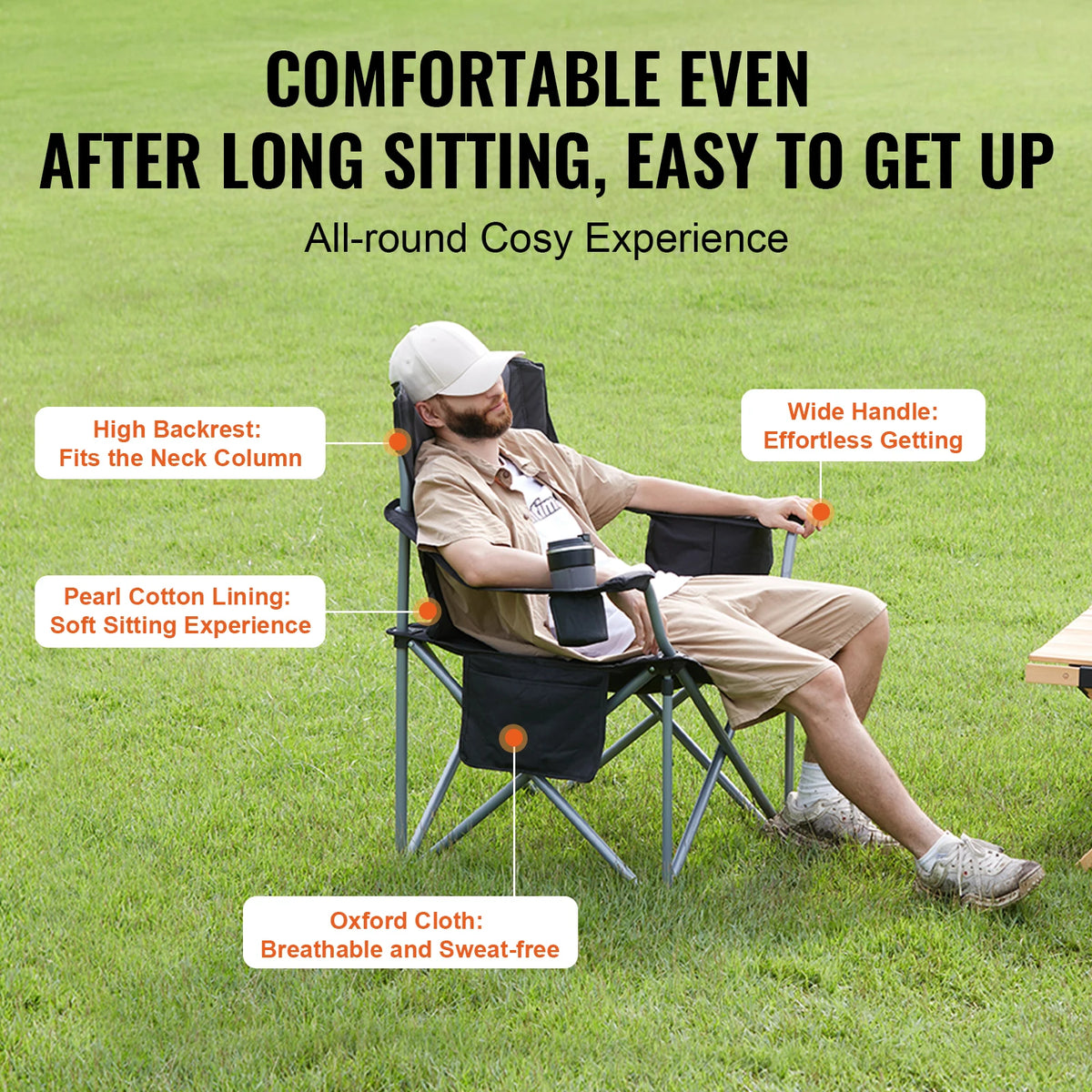 SucceBuy Ultralight Portable Outdoor Folding Chair