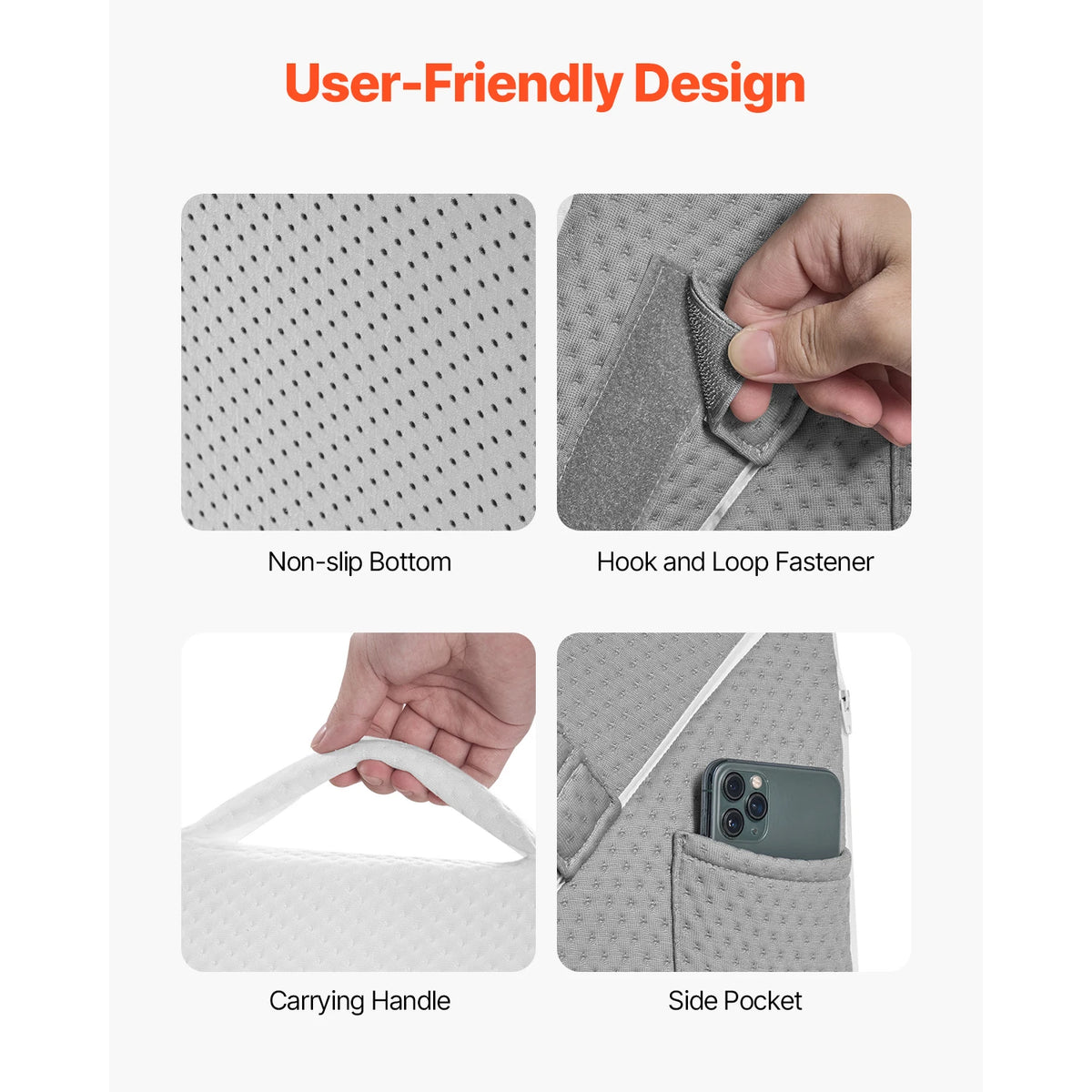 SucceBuy Adjustable Bed Wedge Pillow Set For Acid Reflux Relief