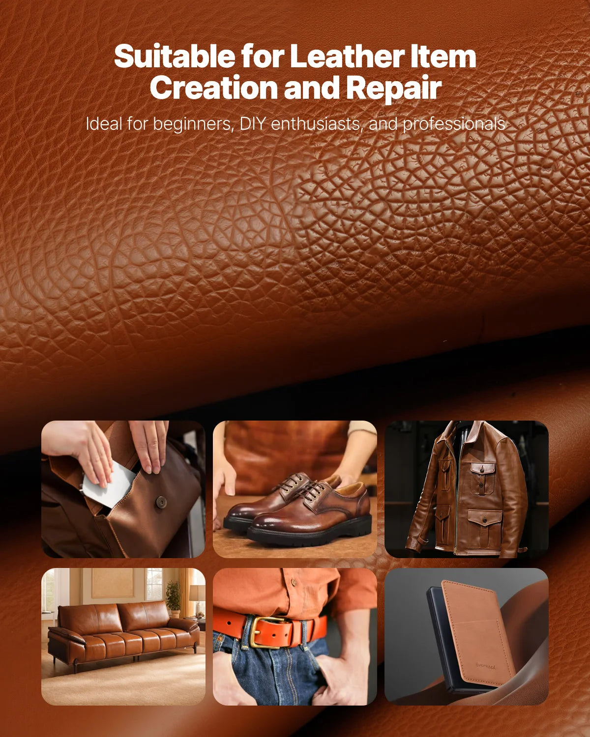 SucceBuy Leather Craft Tools Kit For Punching And Stitching