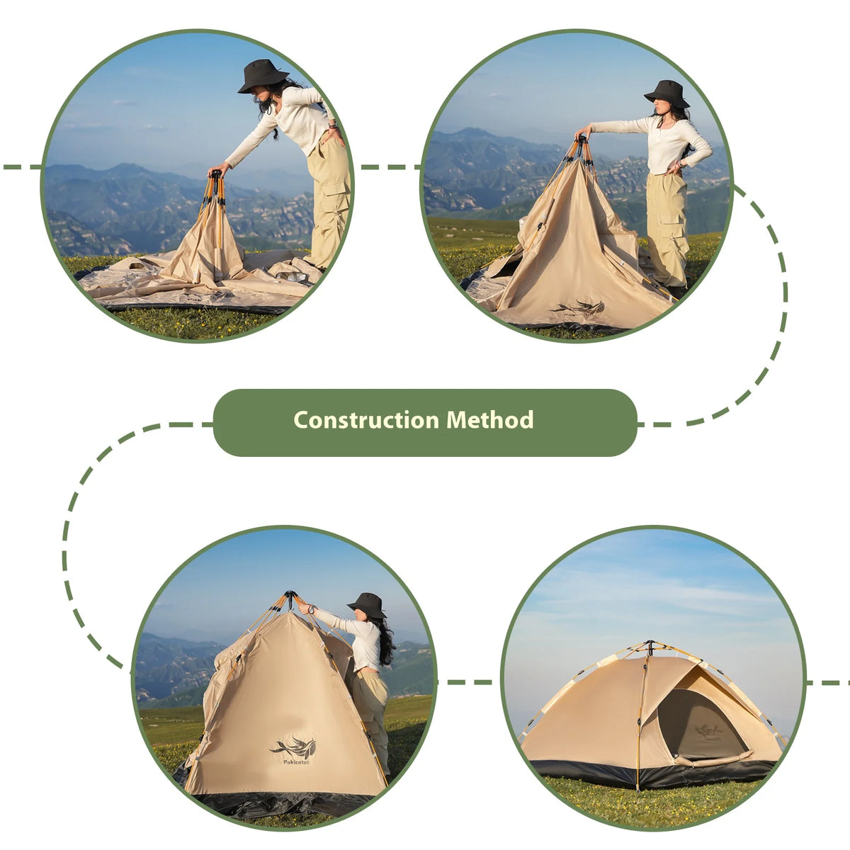 Pakicetus Instant Pop Up Tent For Beach And Family Camping