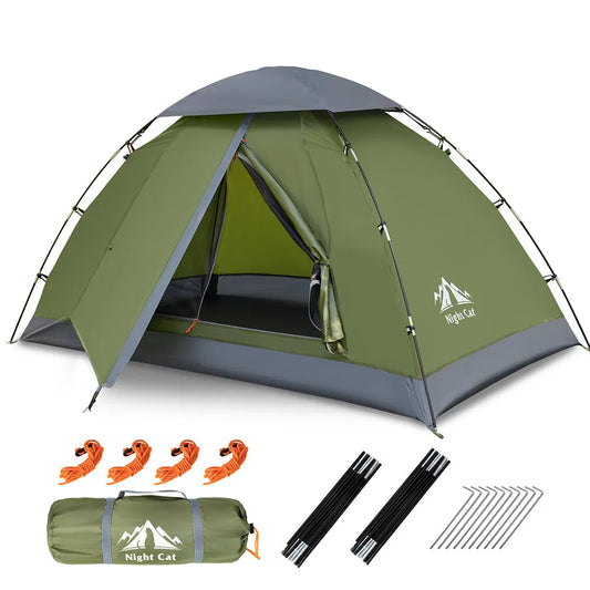 Night Cat Compact Weatherproof Lightweight Backpacking Tent