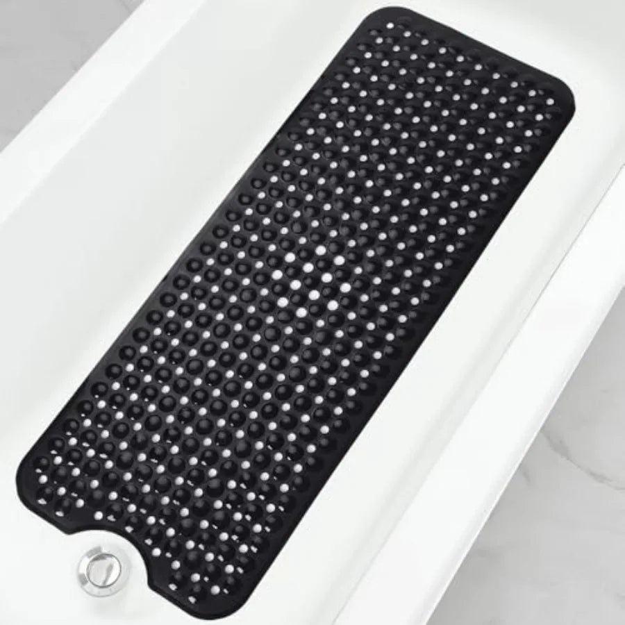 Non Slip Bathtub Shower Mat With Suction Cups Drain Holes