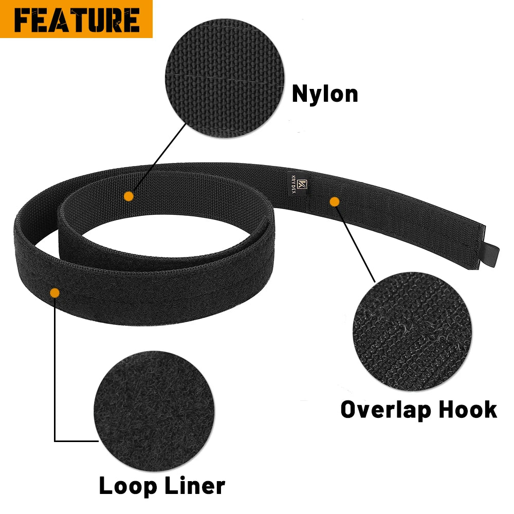 Krydex Nylon Tactical Inner Belt With Secure Loop Liner