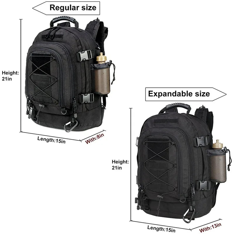 LQARMY Military Tactical Backpack For Outdoor Hiking Camping Travel