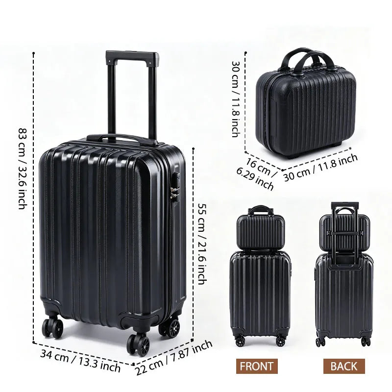 Abs Hardside Luggage Featuring Tsa Lock Usb Port Spinner Wheels