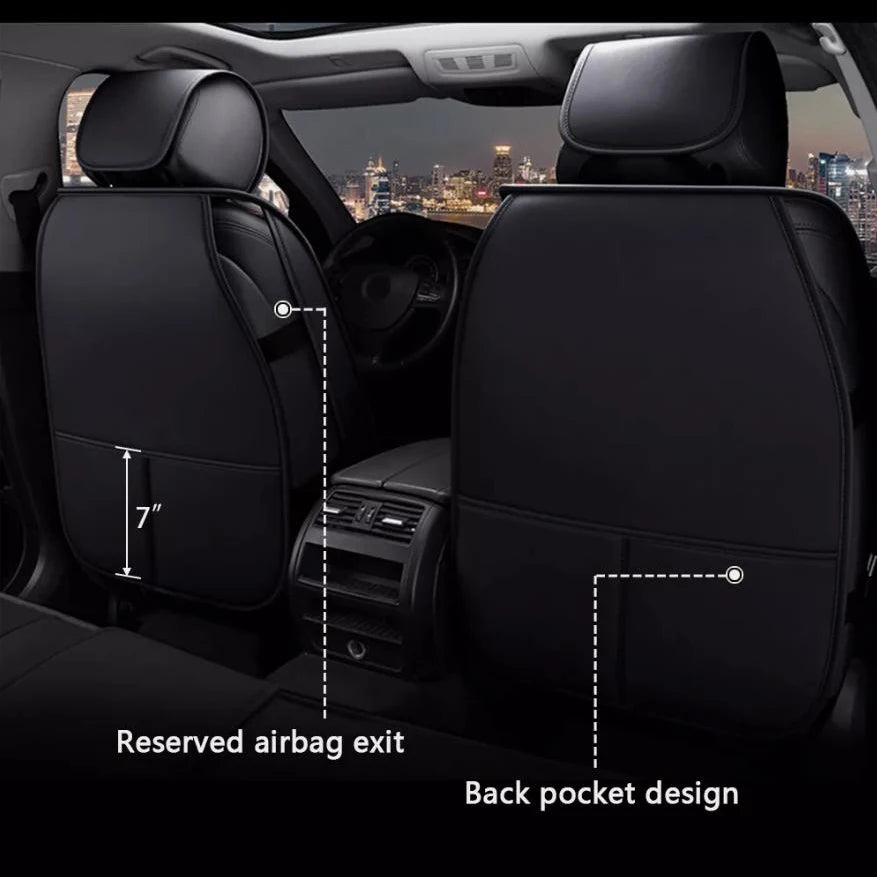 Premium Faux Leather Car Seat Covers Full Set For Toyota Models