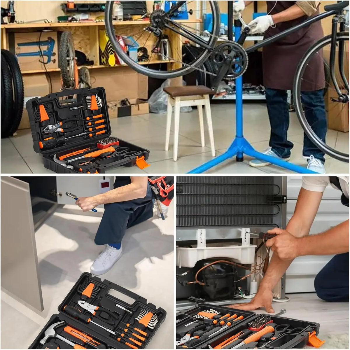 Home Tool Set With Case For Household Repairs And DIY