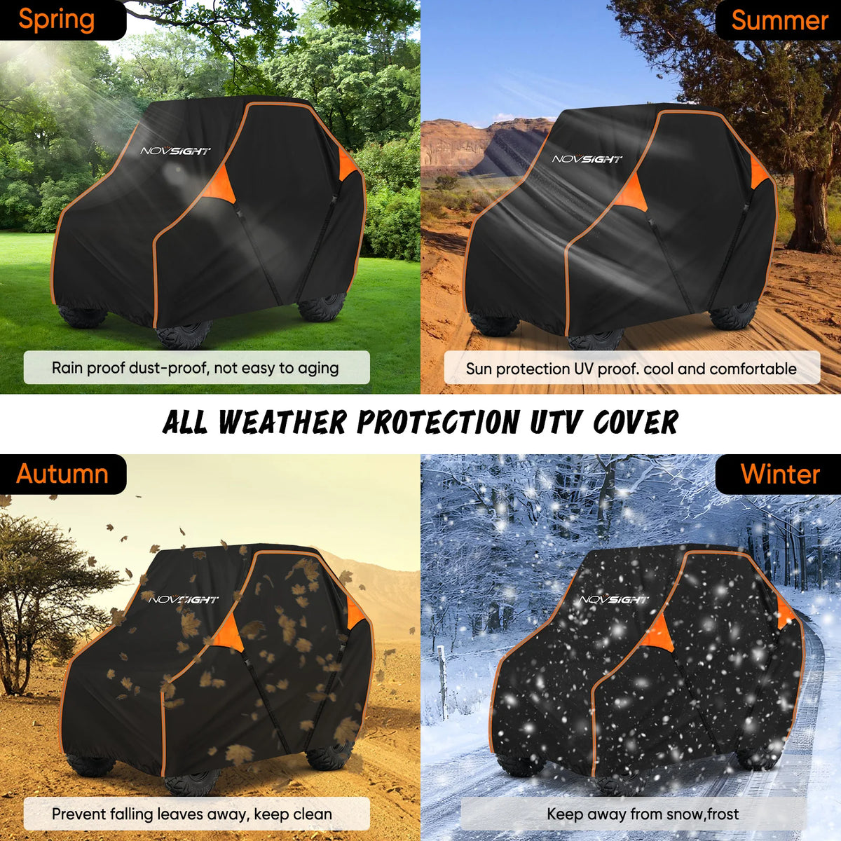 Heavy Duty Universal Waterproof ATV Cover With All Weather Protection