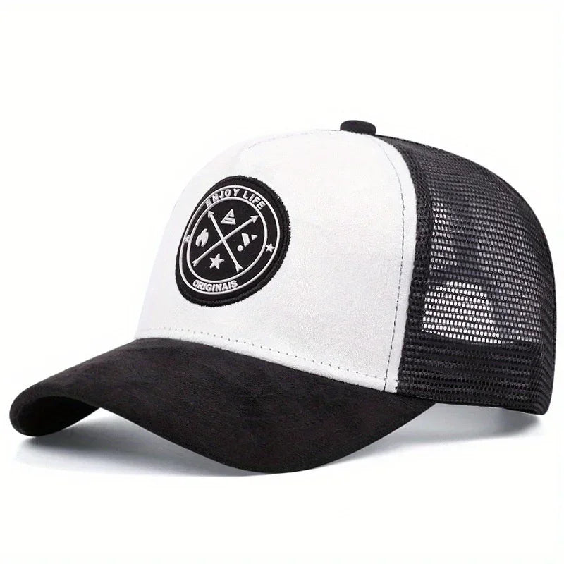Breathable Mesh Snapback Baseball Cap For Daily Wear