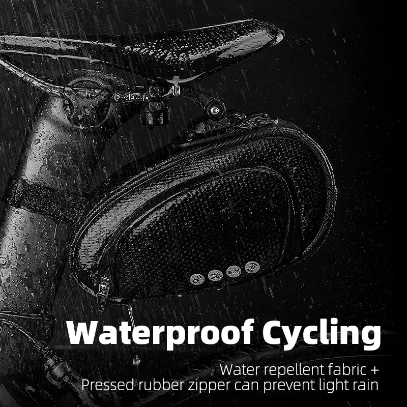 Rockbros Waterproof Bicycle Saddle Bag Shockproof Reflective Seat Pouch