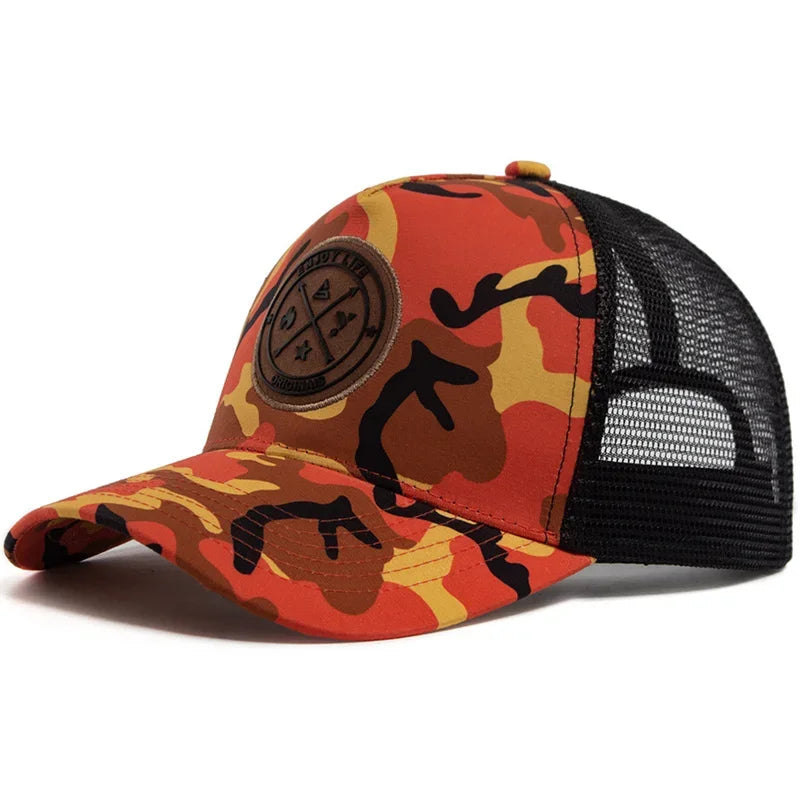Breathable Mesh Snapback Baseball Cap For Daily Wear