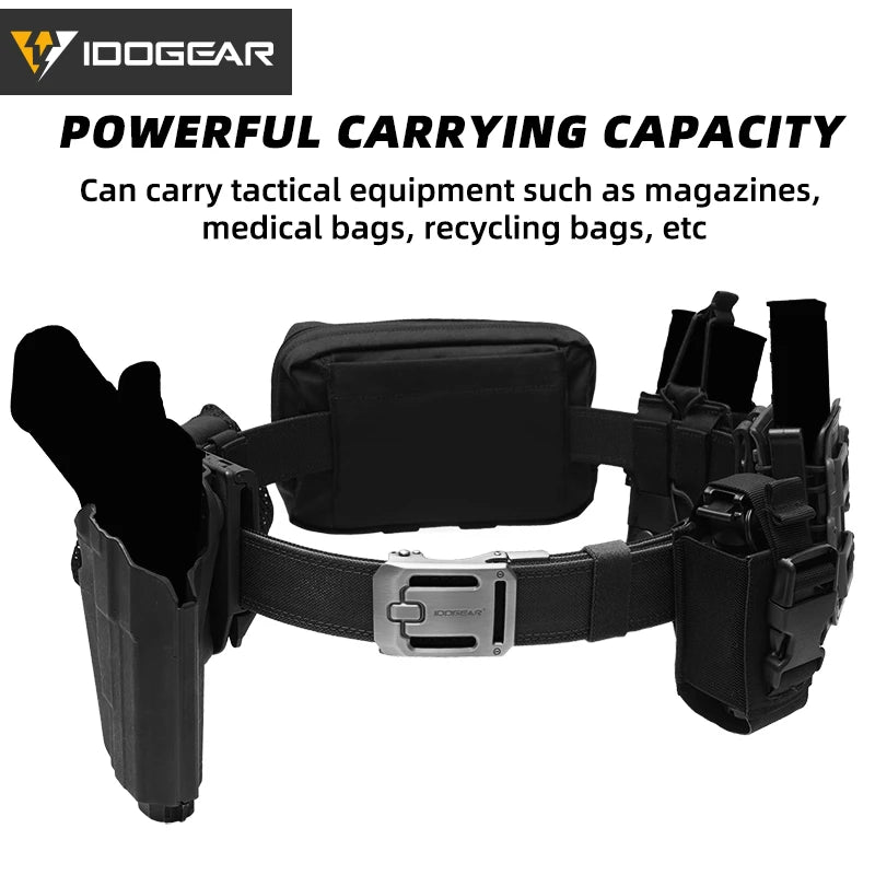 Idogear Tactical Ratchet Nylon Belt With Quick Release Adjustment