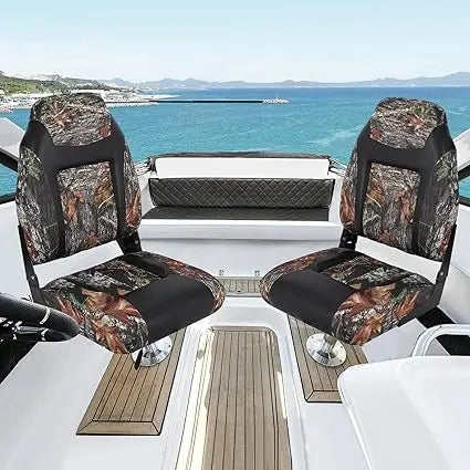 High Back Folding Boat Seats With Padded Aluminum Frame