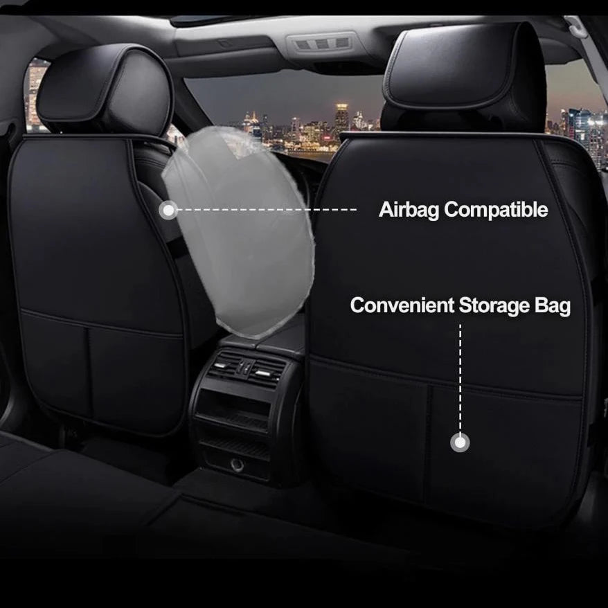 Premium Faux Leather Car Seat Covers Full Set For Toyota Models