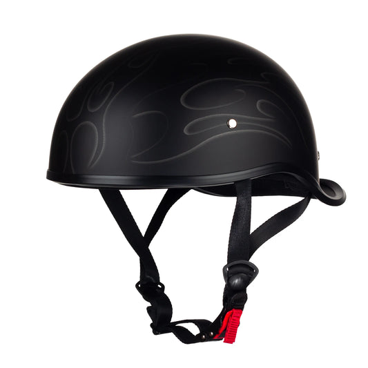 Crown Racing 701 Dot Certified Open Face Motorcycle Half Helmet