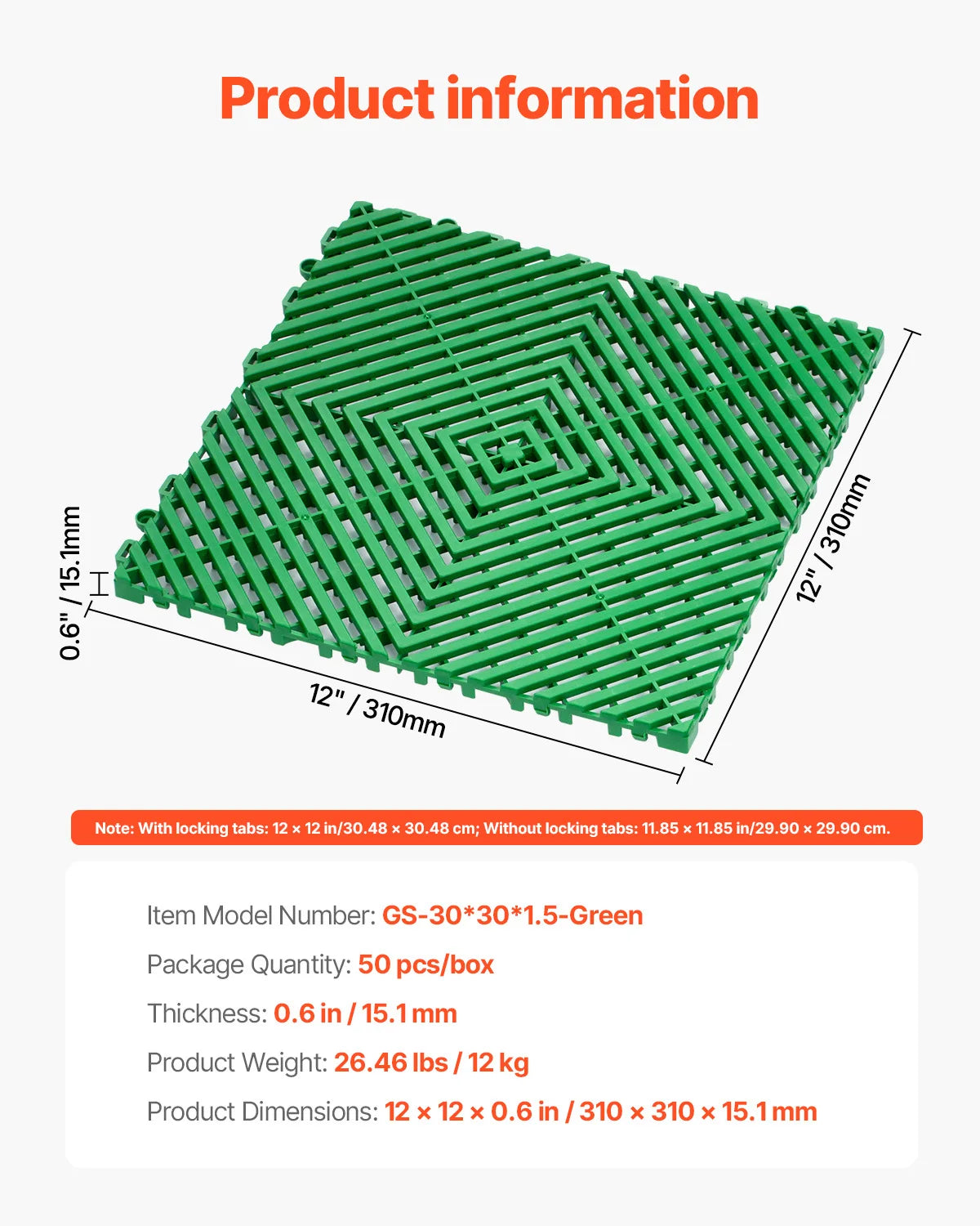 Interlocking Drainage Floor Mat Tiles Non Slip Shower Flooring