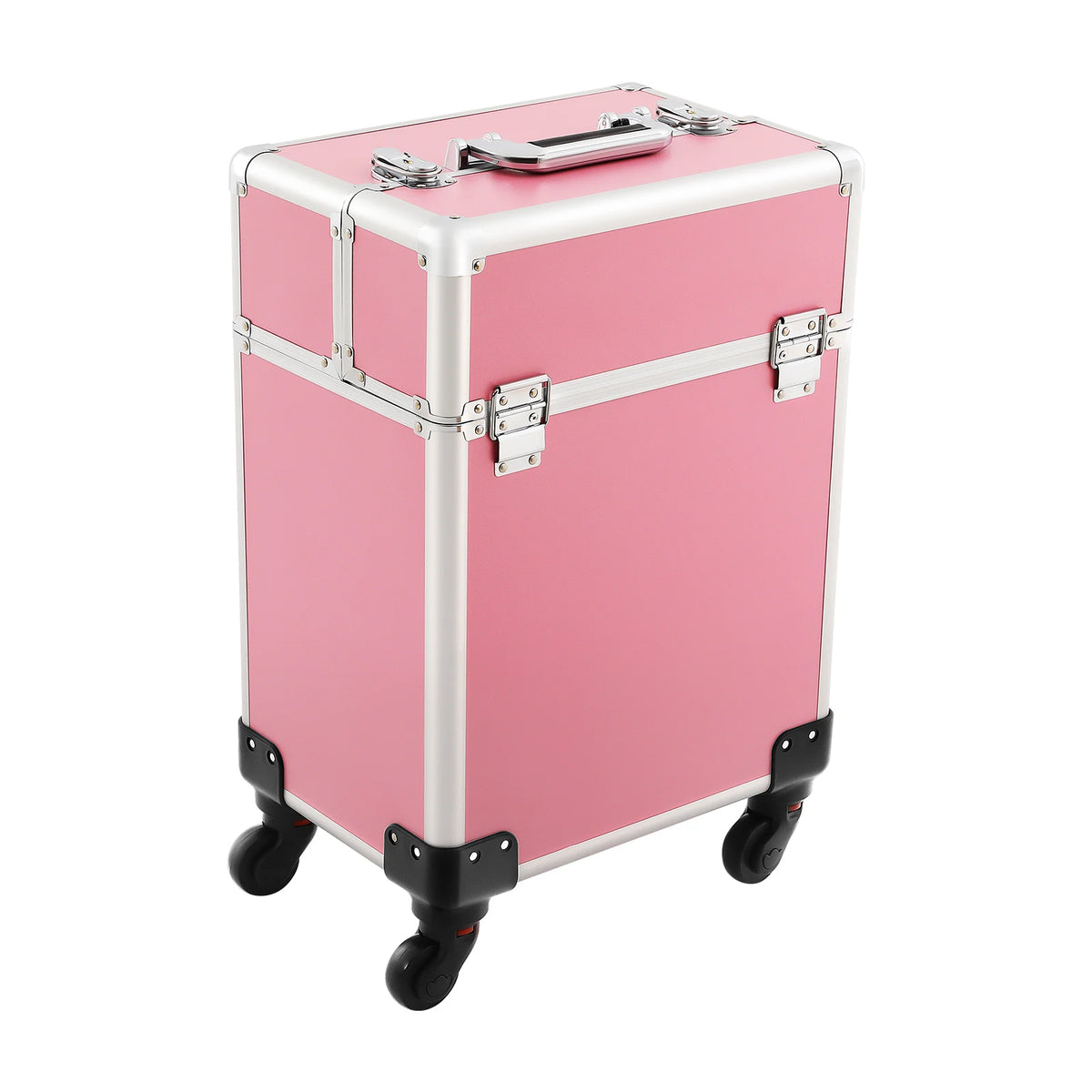 Professional Rolling Makeup Train Case With Removable Drawers