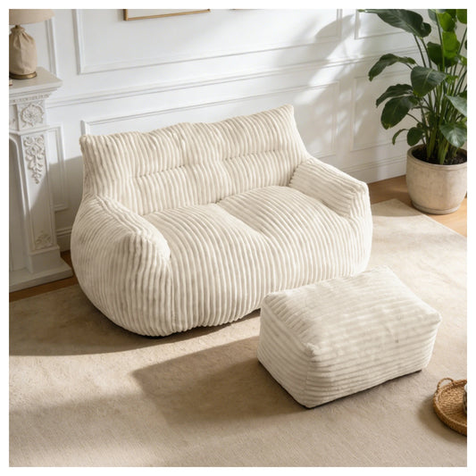 Oversized Bean Bag Chair With Armrests For Cozy Living Rooms
