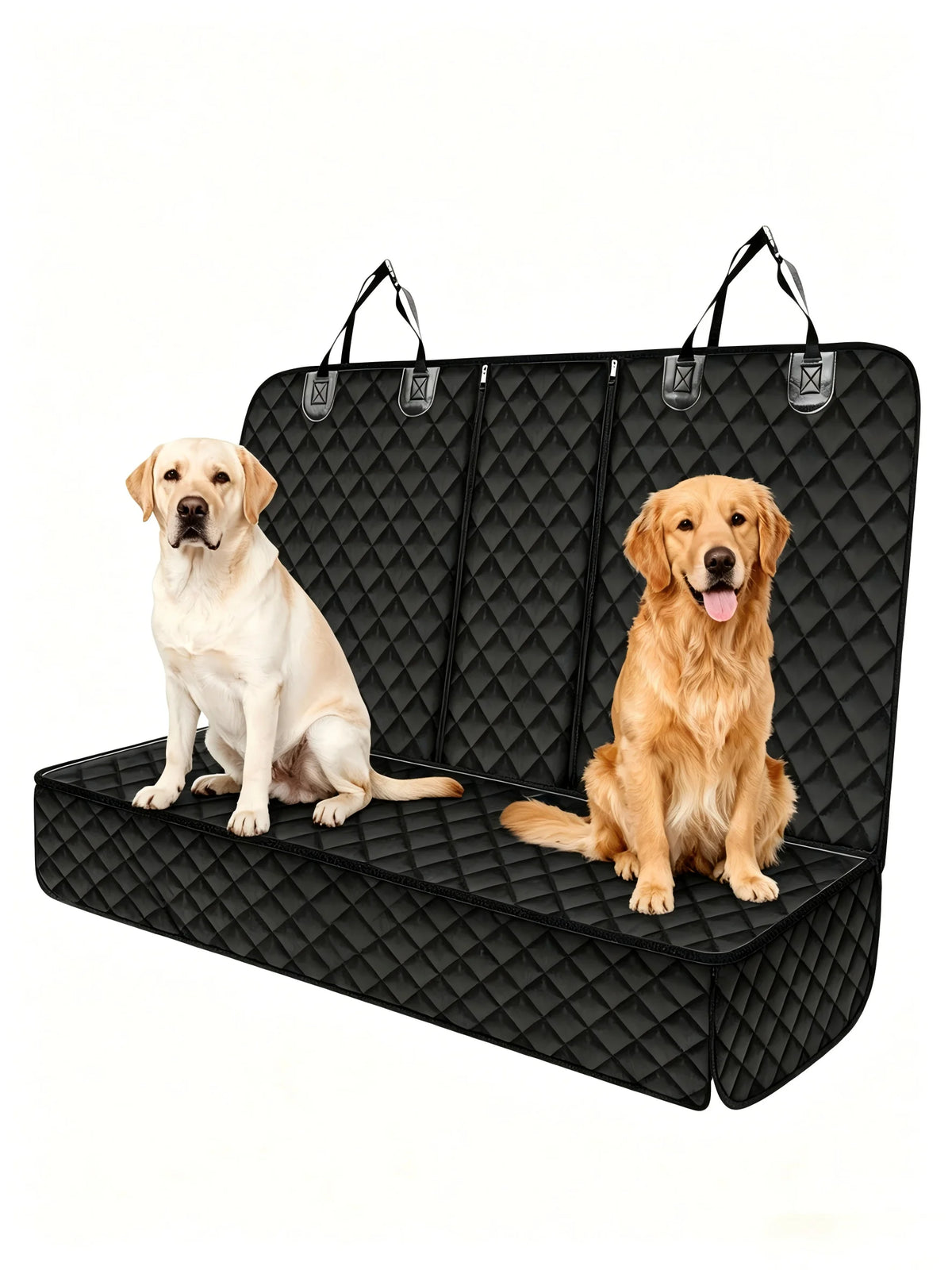 Waterproof Diamond Quilted Scratch Resistant Pet Car Seat Cover
