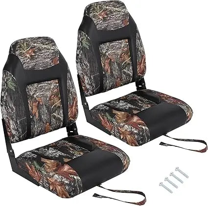 High Back Folding Boat Seats With Padded Aluminum Frame